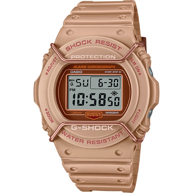 Casio G-Shock Men's 200m Tone-On-Tone Digital Wrist Watch, DW-5700PT-5DR