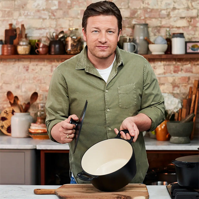 Jamie Oliver Tefal Round Cast Iron Stewpot, 24cm