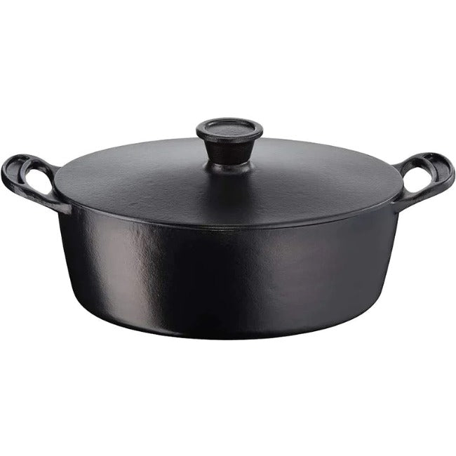 Jamie Oliver Tefal 30cm Oval Cast Iron Stewpot, 5.1L