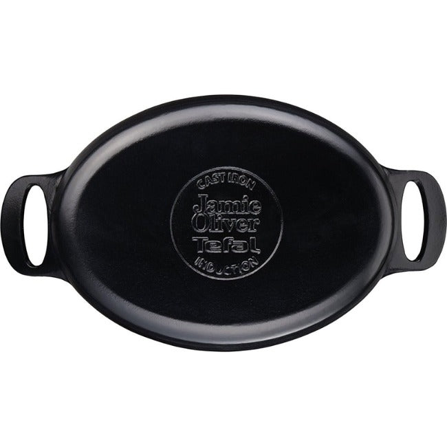 Jamie Oliver Tefal 30cm Oval Cast Iron Stewpot, 5.1L