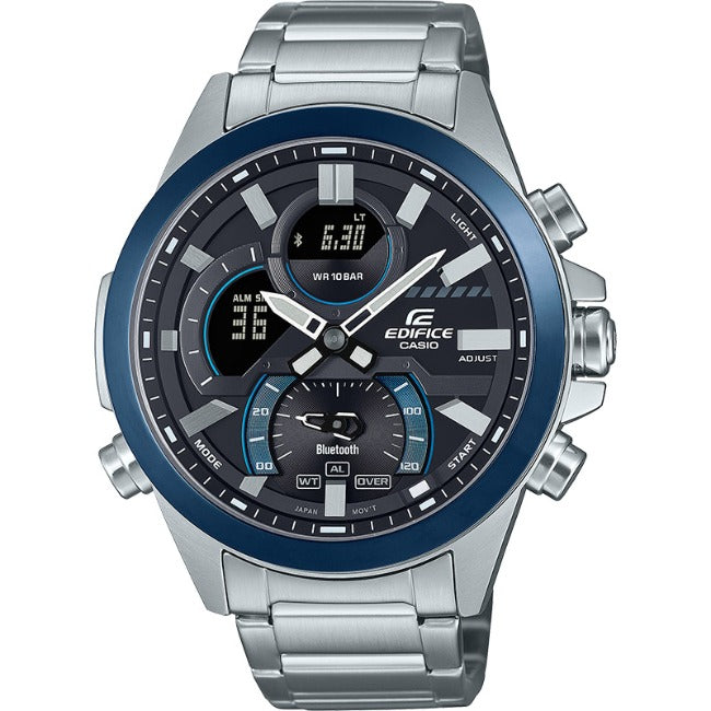 Casio Edifice 100m Bluetooth AnaDigi Wrist Watch, ECB-30DB-1ADF