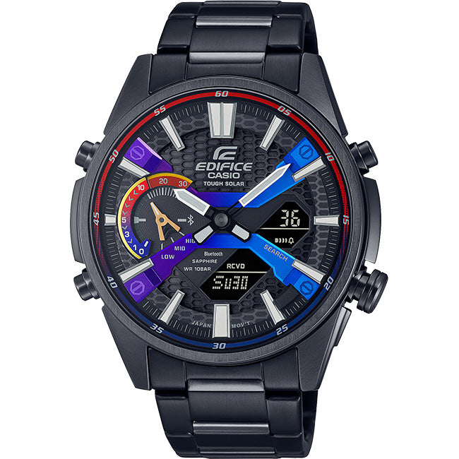 Casio Edifice Men's 100m BT Solar AnaDigi Wrist Watch, ECB-S100HG-1ADF