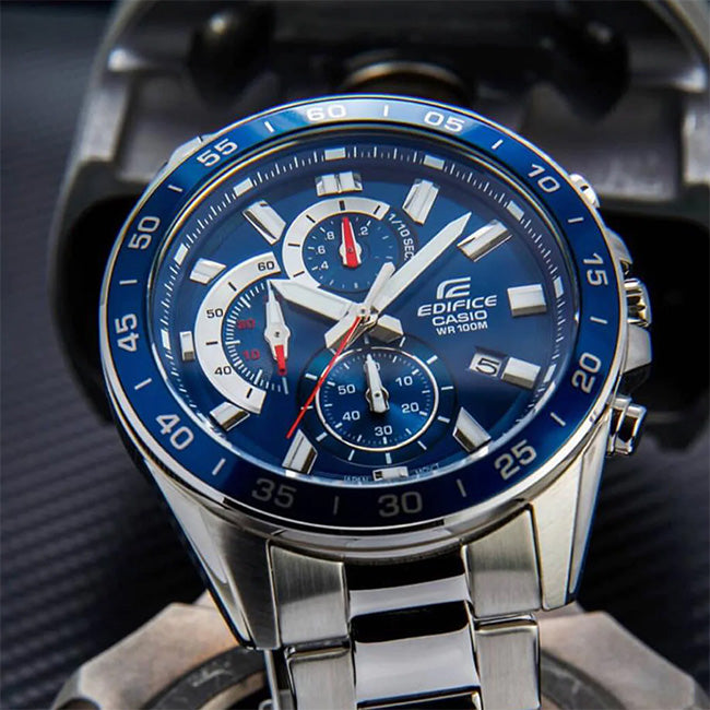 Casio Edifice Men's 100m Chronograph Wrist Watch, EFV-550D-2AVUDF