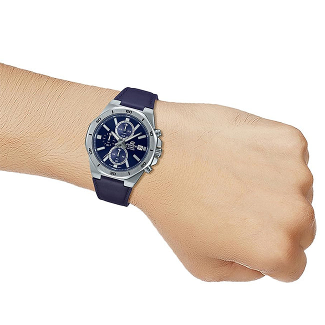 Casio Edifice Men's 100m Chronograph Wrist Watch, EFV-640L-2AVUDF