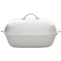 Eetrite Just White Large Rectangular Casserole With Lid, 37.5cm