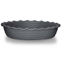 Eetrite Ripple Grey Pie Dish, 27cm