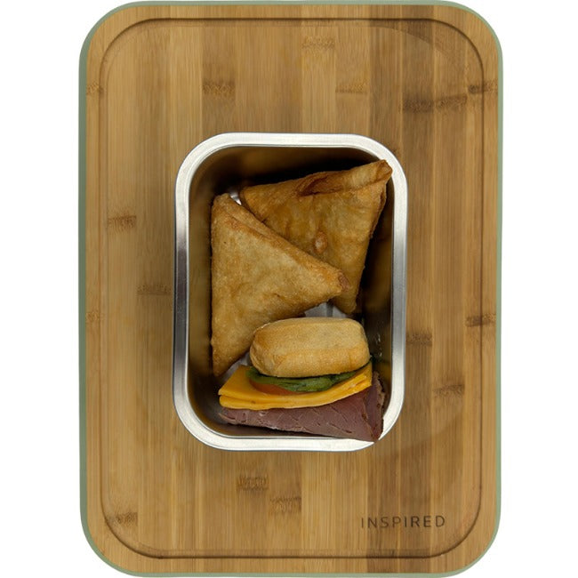 Erin Stainless Steel Rectangular Food Storage Container With Lid, 800ml