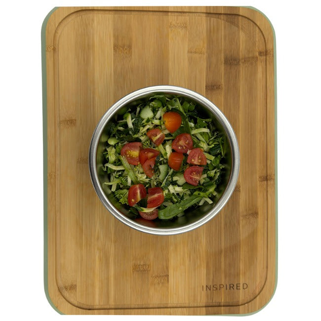 Erin Stainless Steel Round Food Storage Container With Lid, 600ml