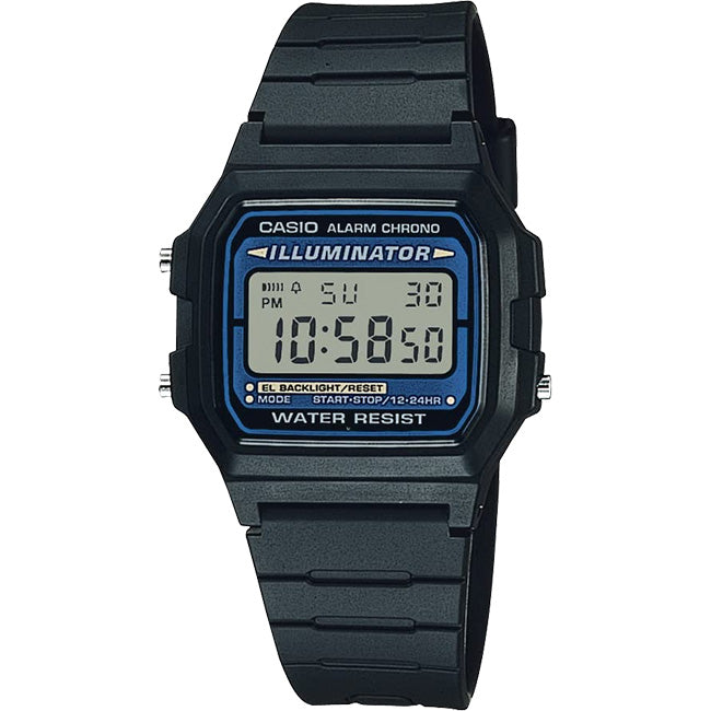 Casio Retro Men's Black Digital Wrist Watch, F105W