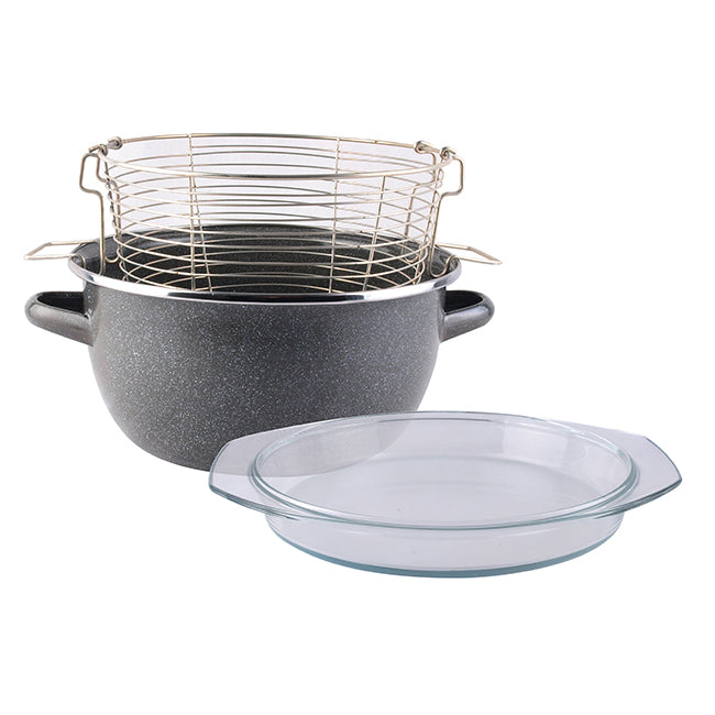 Magefesa Parma Enamelled Deep Fryer 24cm