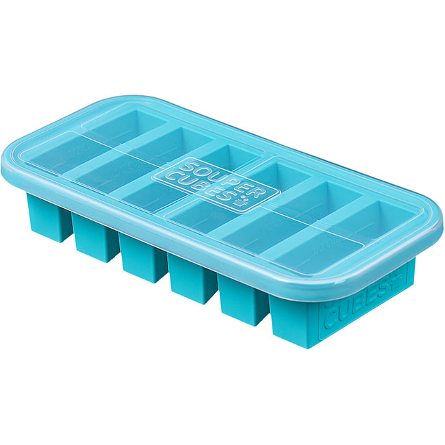 Souper Cubes Half Cup Silicone Food Storage Tray with Lid