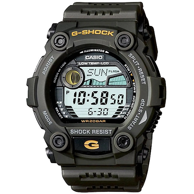 Casio G-Shock Men's 200m Digital Moon Tide Wrist Watch, G-7900