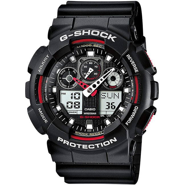 Casio G-Shock Men's 200m AnaDigital Wrist Watch, GA-100-1A4DR