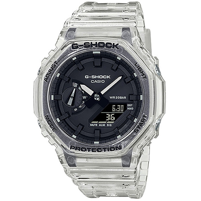 Casio G-Shock C-Core 200m AnaDigi Skeleton Wrist Watch, GA-2100SKE-7ADR