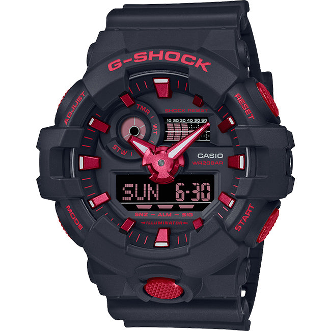 Casio G-Shock 200m AnaDigi Wrist Watch, GA-700BNR-1ADR