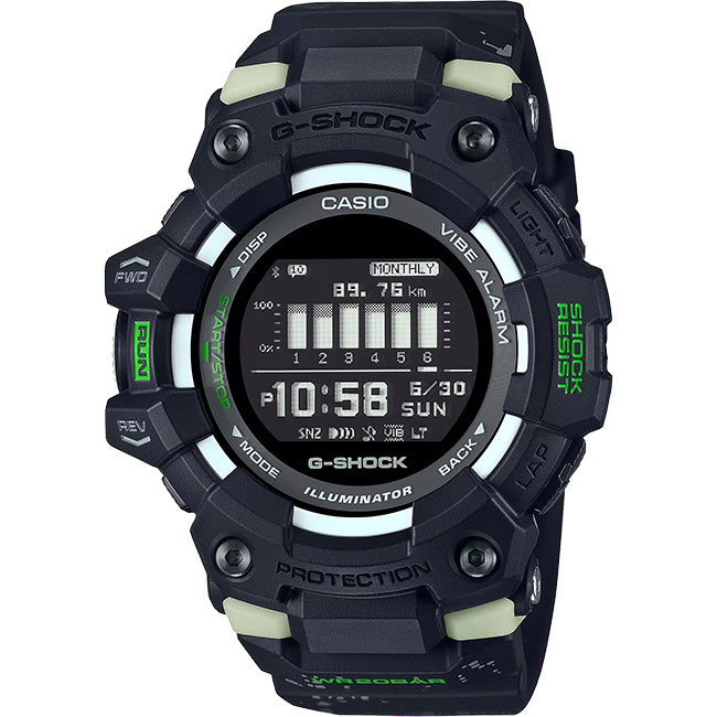 Casio G-Shock G-Squad 200m Bluetooth Fitness Digital Wrist Watch, GBD-100LM-1DR
