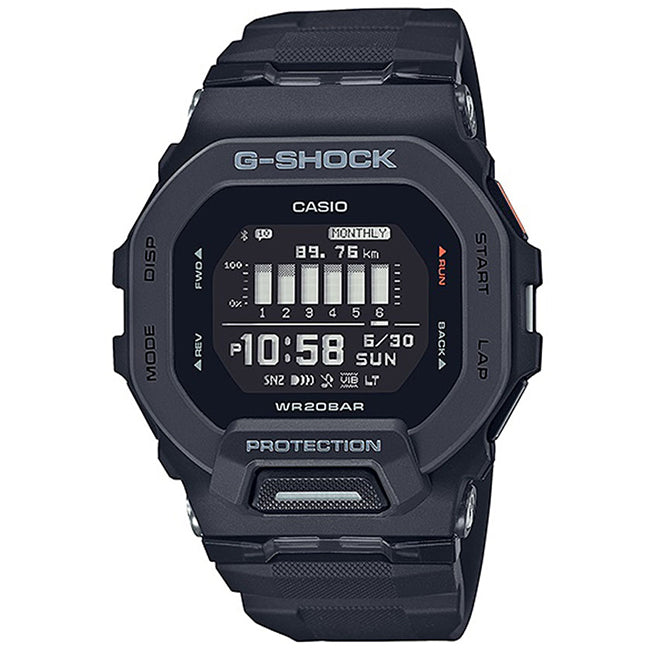 Casio G-Shock 200m Bluetooth Fitness Digital Wrist Watch, GBD-200