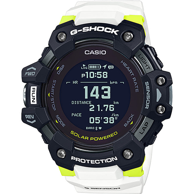 Casio G-Shock G-Squad 200m Bluetooth Fitness Digital Wrist Watch, GBD-H100