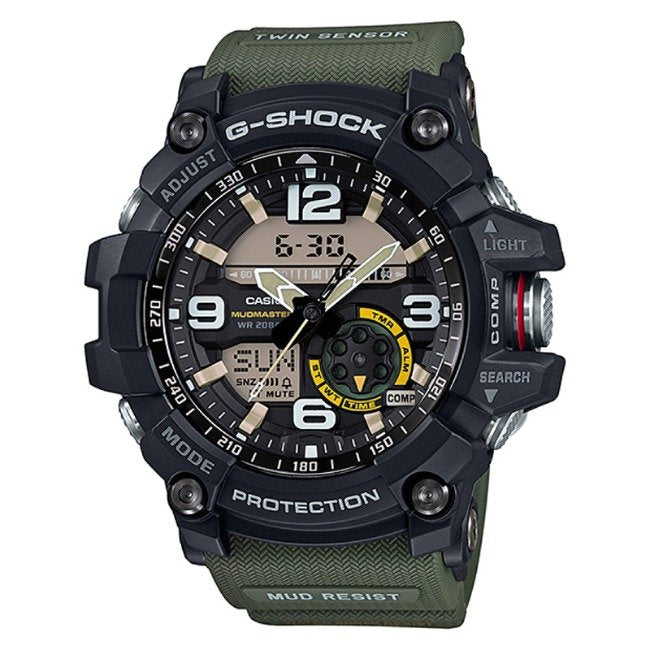 Casio G-Shock Mudmaster 200m AnaDigi Twin Sensor Wrist Watch, GG-B100