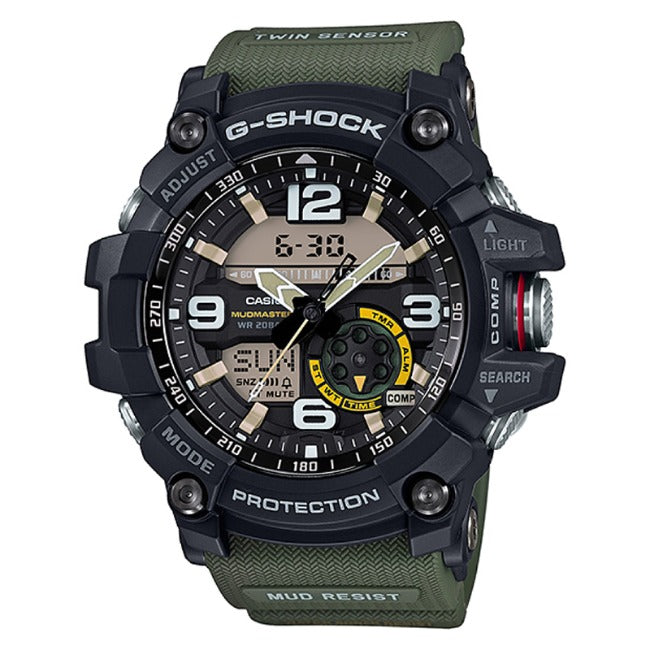 Casio G-Shock Mudmaster 200m AnaDigi Twin Sensor Wrist Watch, GG-B100