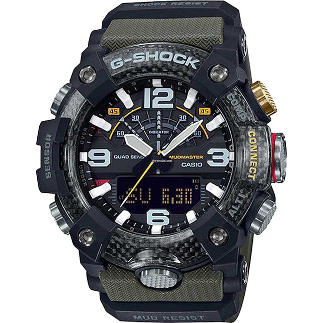 Casio G-Shock Mudmaster 200m AnaDigi Quad Sensor Wrist Watch, GG-B100