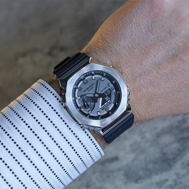 Casio G-Shock G-Steel Men's 200m AnaDigi Wrist Watch, GM-2100-1ADR