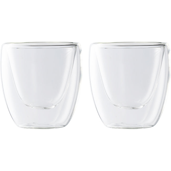 Maxwell & Williams Blend 80ml Double Wall Espresso Cups, Set Of 2