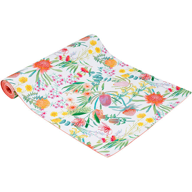 Maxwell & Williams Royal Botanic Gardens Native Blooms Cotton Table Runner