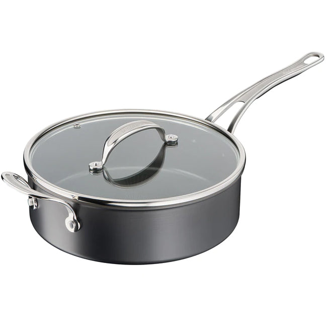 Jamie Oliver Tefal Cook's Classic 26cm Non-Stick Hard Anodised Saute Pan With Lid, 4L