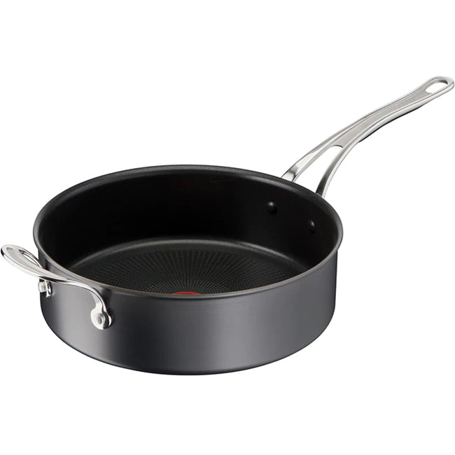 Jamie Oliver Tefal Cook's Classic 26cm Non-Stick Hard Anodised Saute Pan With Lid, 4L