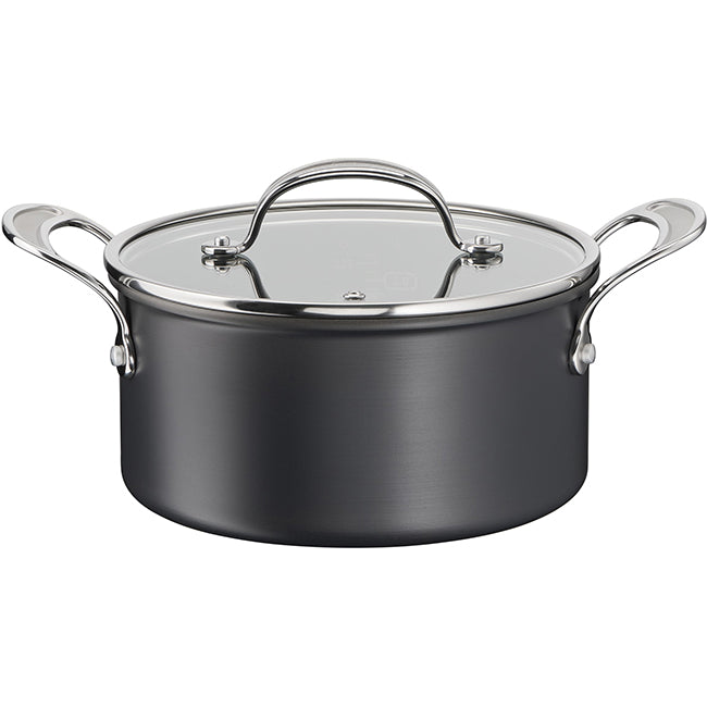 Jamie Oliver Tefal Cook's Classic 24cm Non-Stick Hard Anodised Casserole With Lid, 5.3L