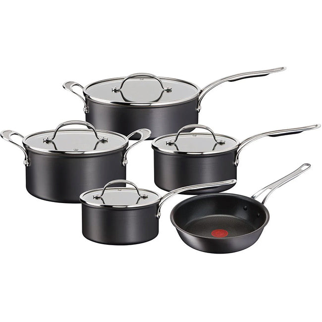 Jamie Oliver Tefal Cook's Classic Non-Stick Hard Anodised Cookware Set, 9pc