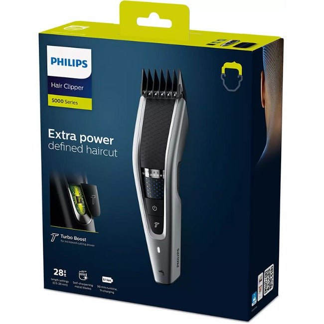 Philips Series 5000 Turbo Boost Washable Cordless Hair Clipper
