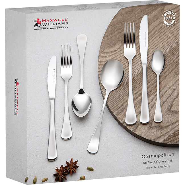 Maxwell & Williams Cosmopolitan Cutlery Set, 56pc
