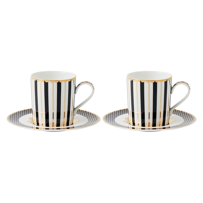 Maxwell & Williams Teas & C's Regency 100ml Demi Cup And Saucer, Set Of 2