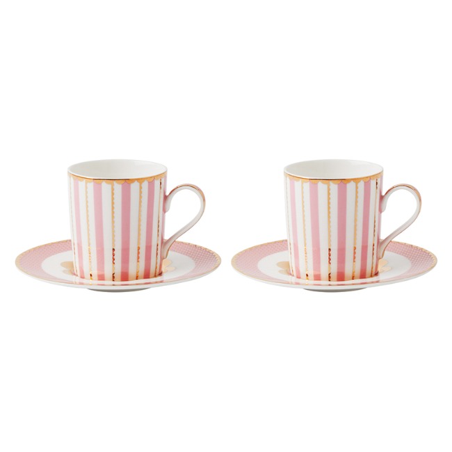 Maxwell & Williams Teas & C's Regency 100ml Demi Cup And Saucer, Set Of 2