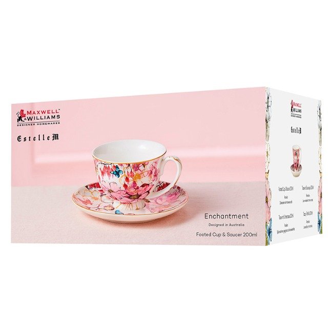 Maxwell & Williams Enchantment Footed Cup And Saucer, 200ml