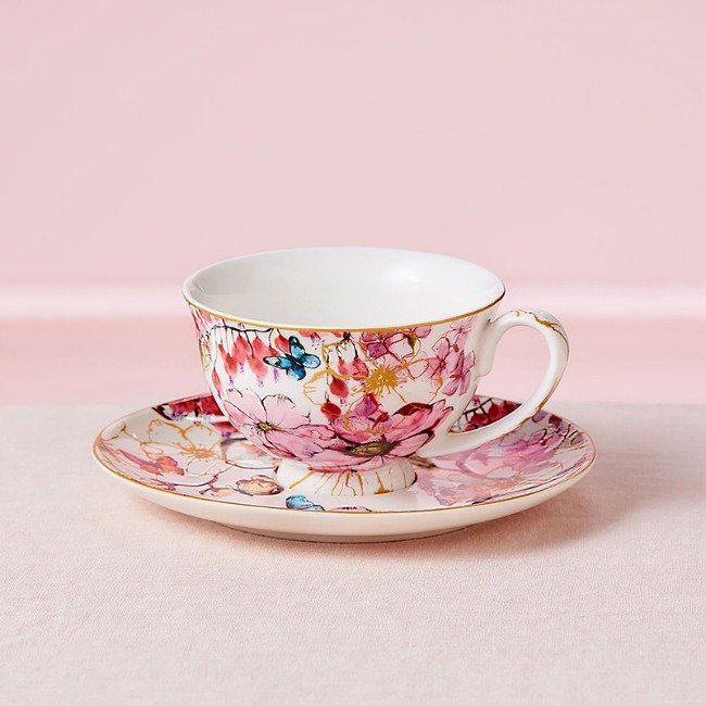Maxwell & Williams Enchantment Footed Cup And Saucer, 200ml