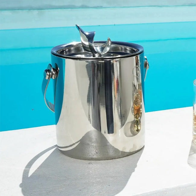 Carrol Boyes Ice Bucket With Handle, New Leaf