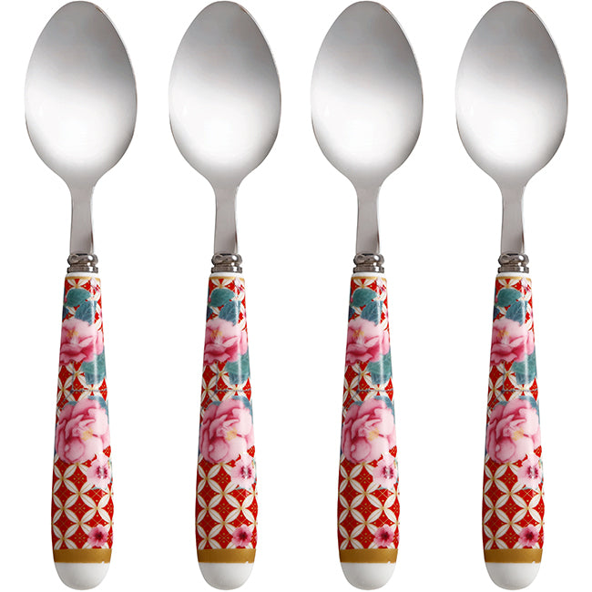 Maxwell & Williams Teas & C's Silk Road Cake Teaspoons, Set Of 4