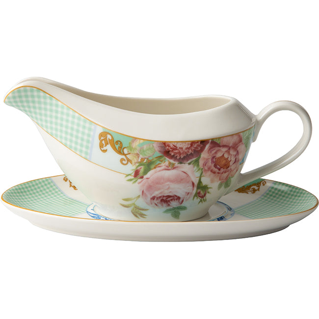 Jenna Clifford Italian Rose Gravy Boat & Saucer