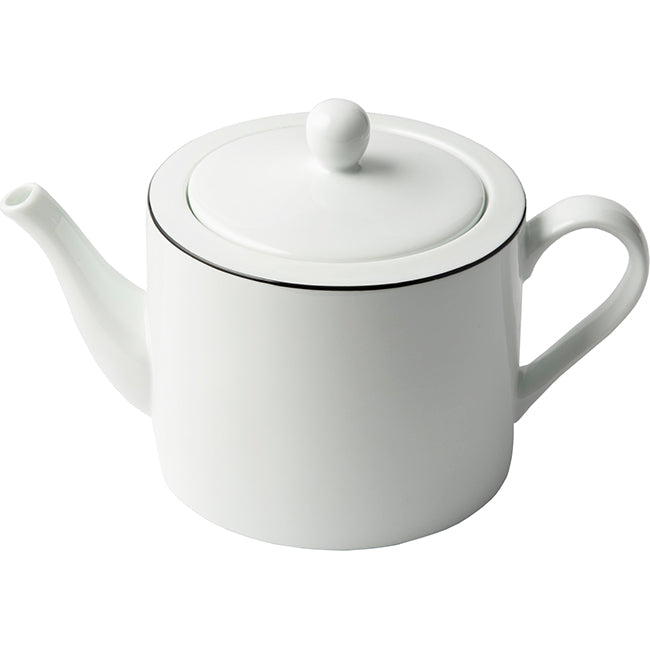 Jenna Clifford Premium Porcelain Black Line Teapot, 1.1L