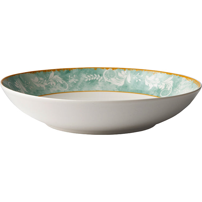Jenna Clifford Green Floral Pasta Bowl, Set Of 4