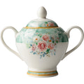Jenna Clifford Green Floral Sugar Bowl