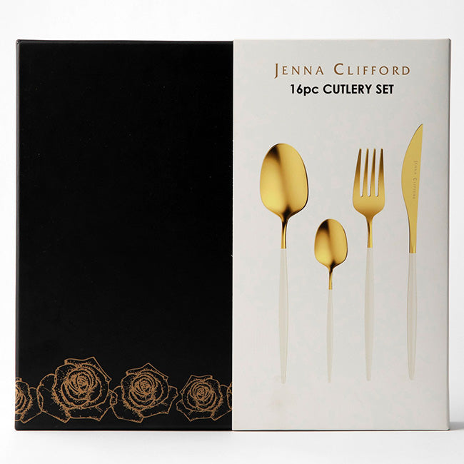 Jenna Clifford Satin Cutlery Set, 16pc