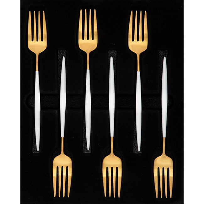 Jenna Clifford Satin Cake Forks, Set Of 6