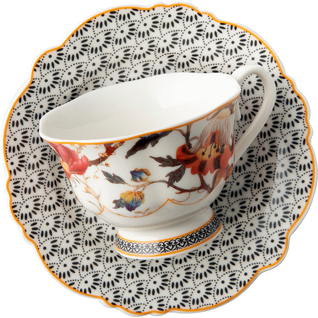 Jenna Clifford Midnight Bloom Cup And Saucer