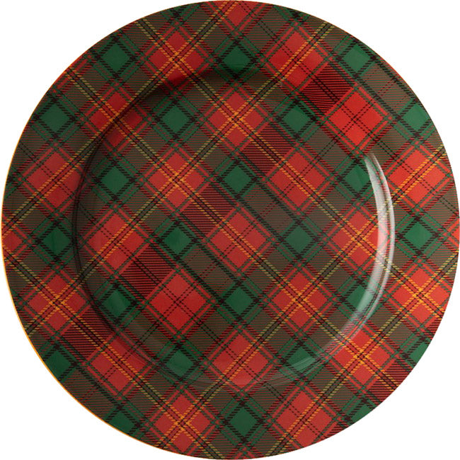 Jenna Clifford Red Tartan Dinner Plate