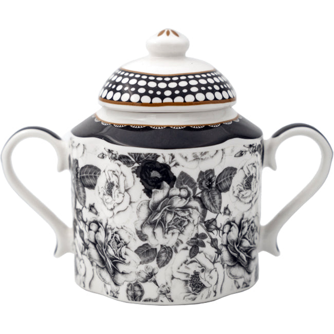 Jenna Clifford Black Rose Sugar Pot