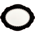 Jenna Clifford Black Rose Oval Platter, 35cm